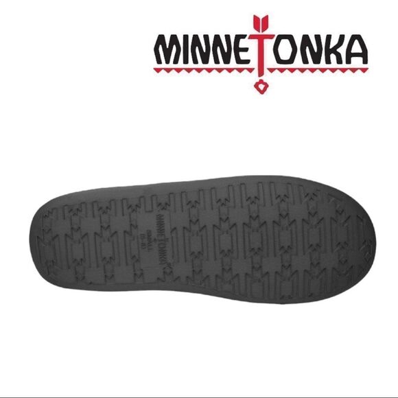 NEW Minnetonka Betty Dark Grey Women's Slippers M 6.5 7.5 - Picture 3 of 3